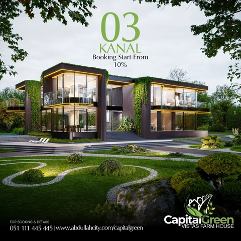 Buy Capital Green Vistas Farmhouse to enjoy the Scenic beauty and Wide Landscapes of the Iconic Margalla Hills between twin cities of Rawalpindi and Islamabad